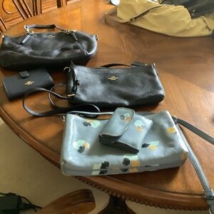3 Coach Purse. 2 with wallets